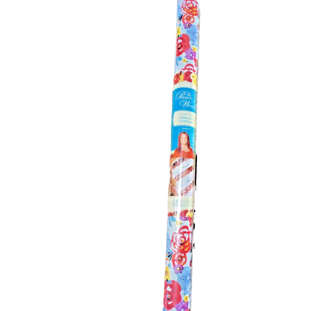 The Pioneer Woman Flea Market Floral Adhesive Laminate Drawer Shelf Liner 12’